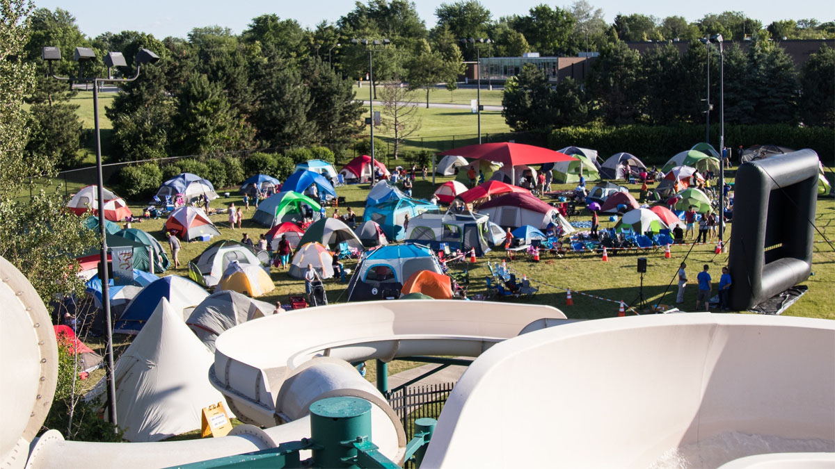 Family Campout in Vernon Hills